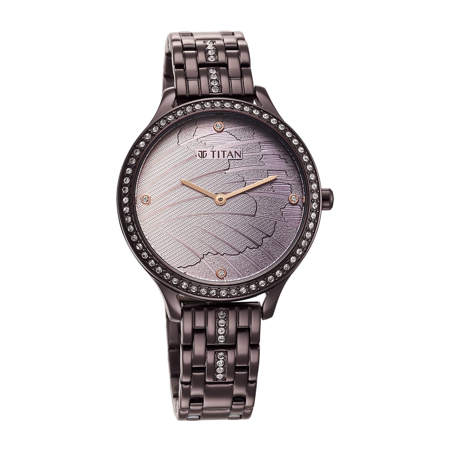 Titan Analog Purple Dial Women's Watch-95209QM01