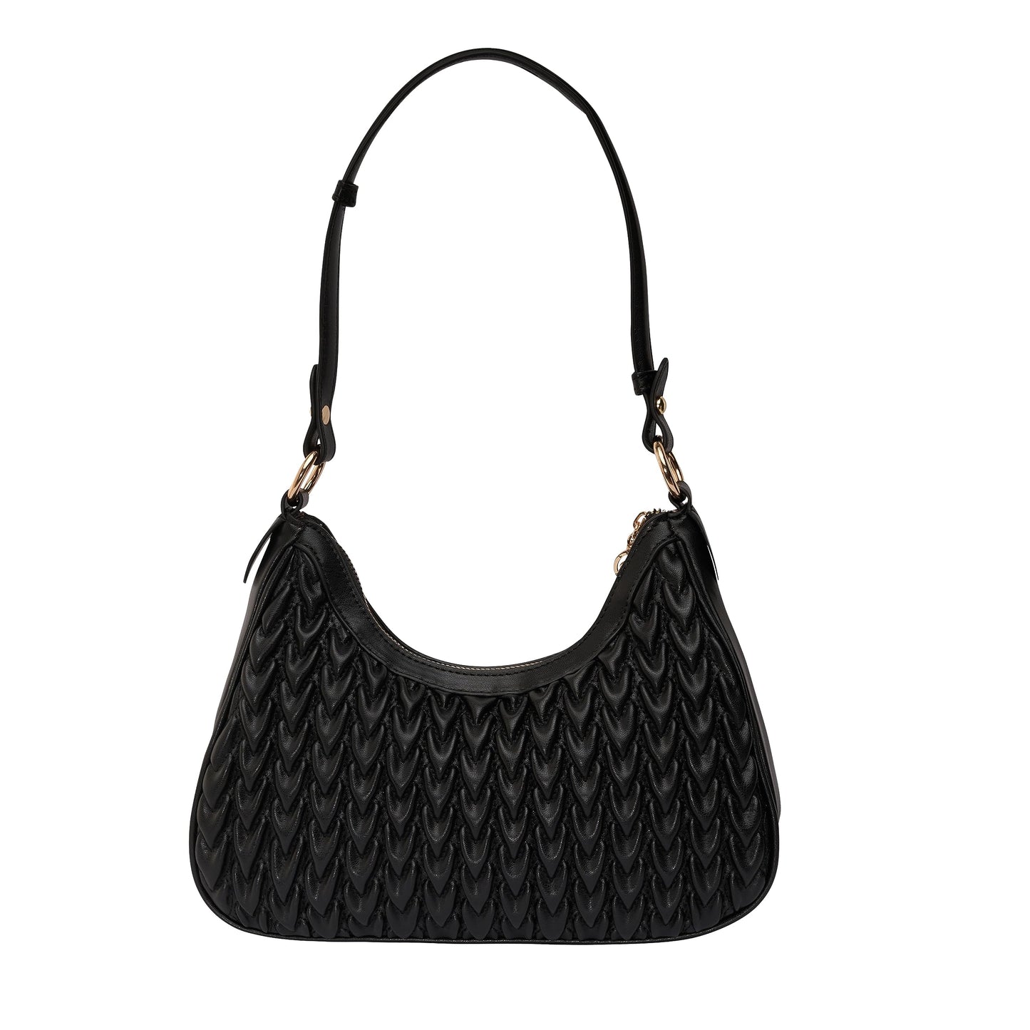 Lino Perros Black Quilted Shoulder Bag