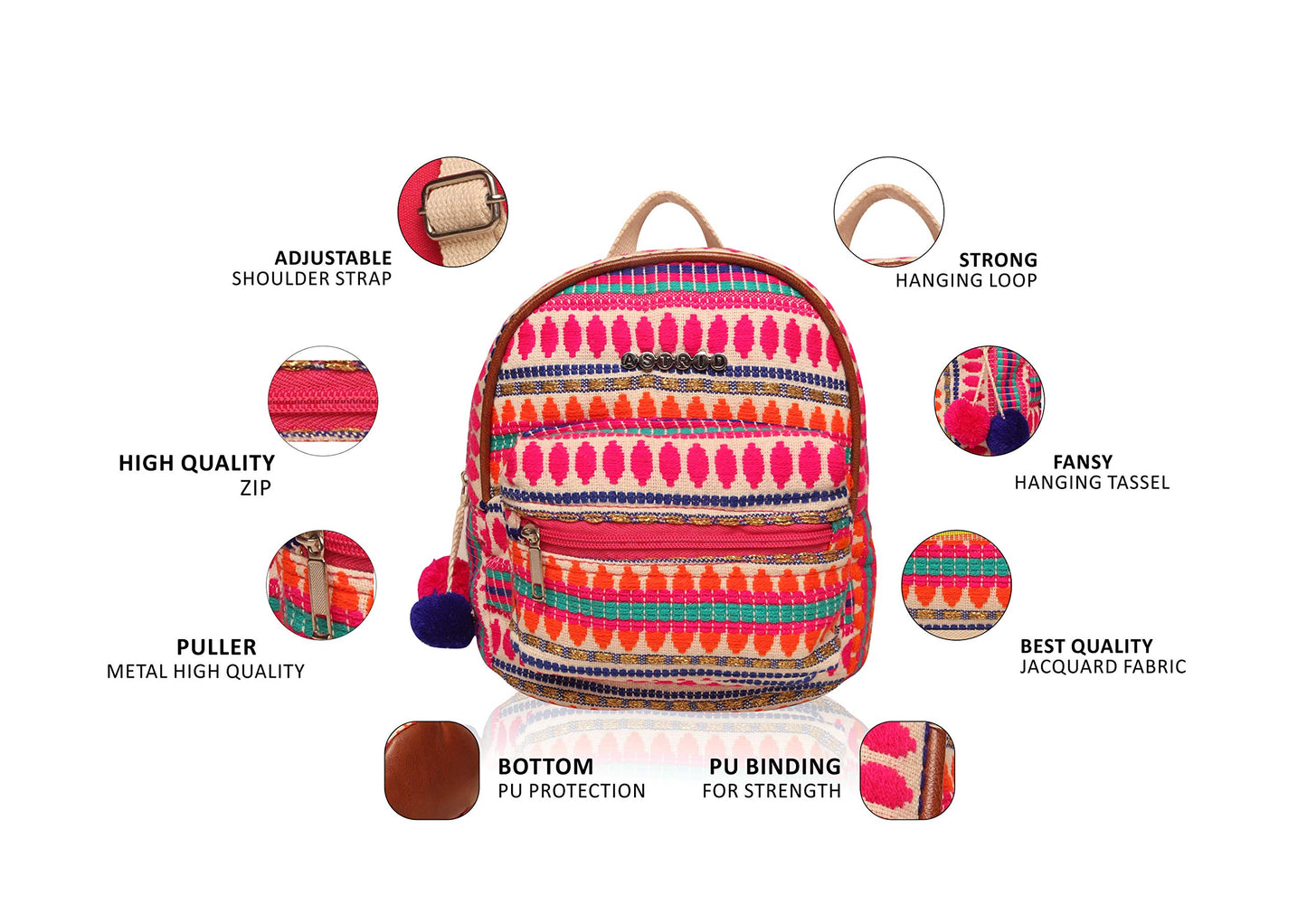 ASTRID Multicolor Backpack Small Size