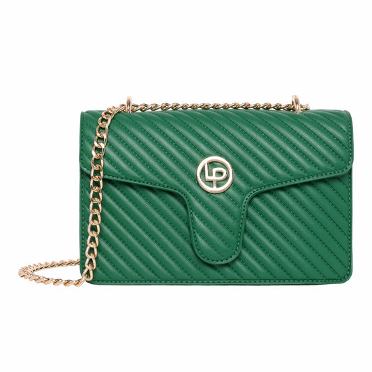 Lino Perros Quilted Green Shoulder Bag