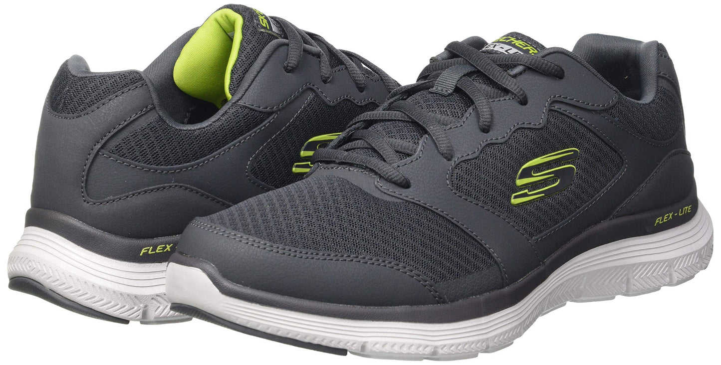 Skechers Mens Flex Advantage 4.0 Charcoal Sneaker - 9 UK (232225)