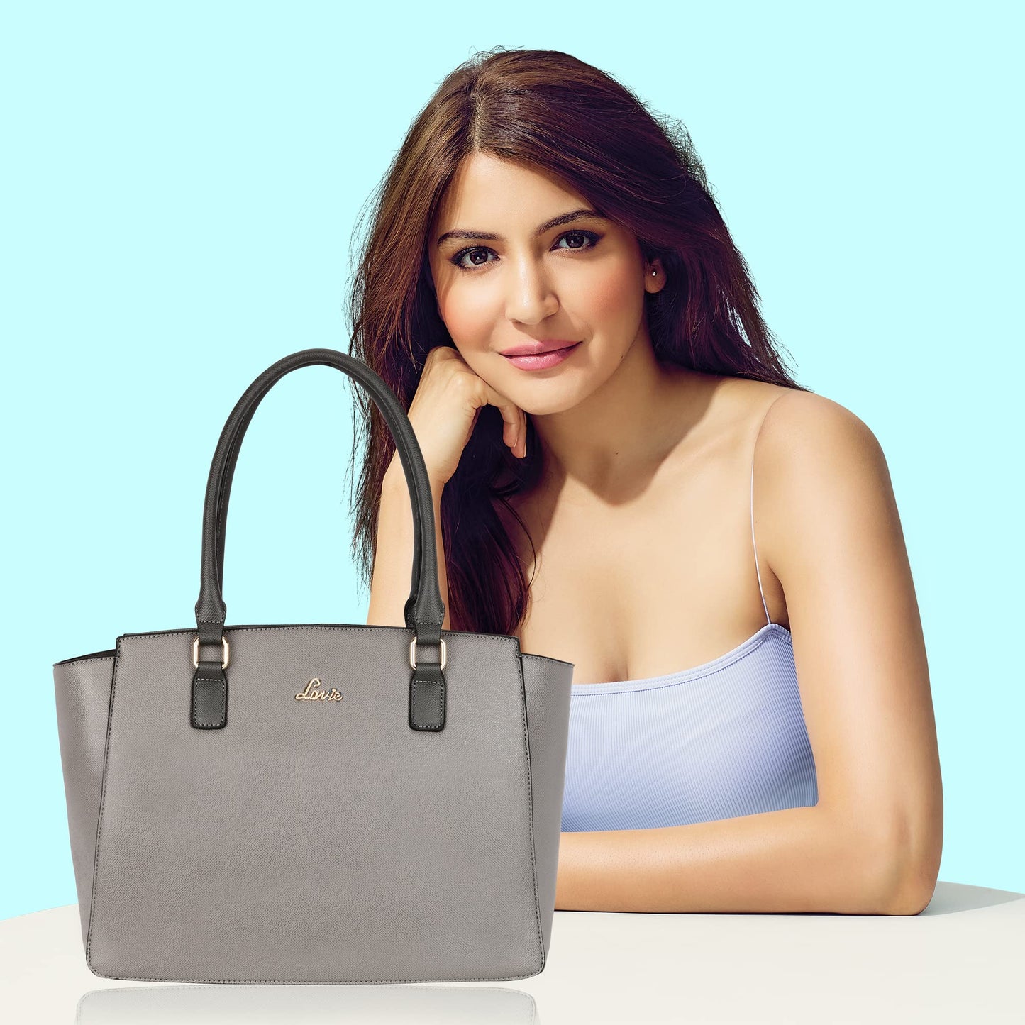 Lavie womens Tonal Kaley T Large Lt.Grey Tote Bag