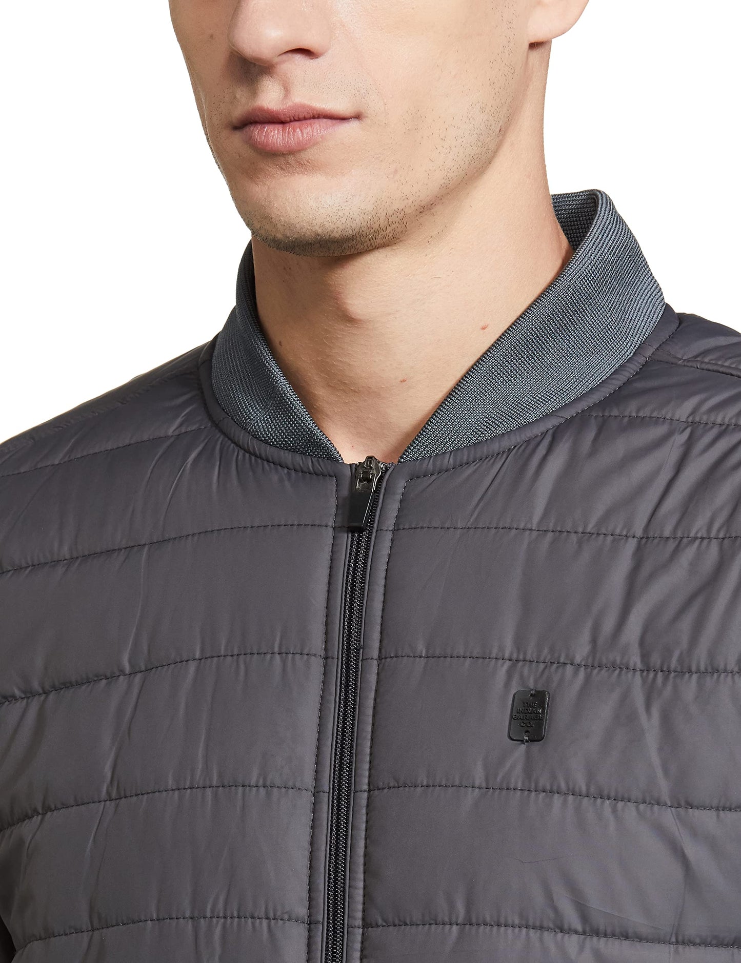 The Indian Garage Co Men's Regular Jacket (Grey)