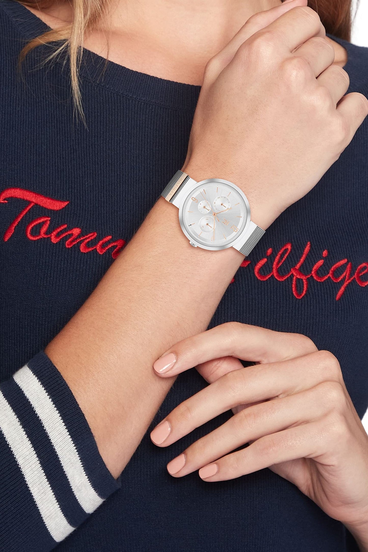 Tommy Hilfiger Analog Silver Dial Women's Watch