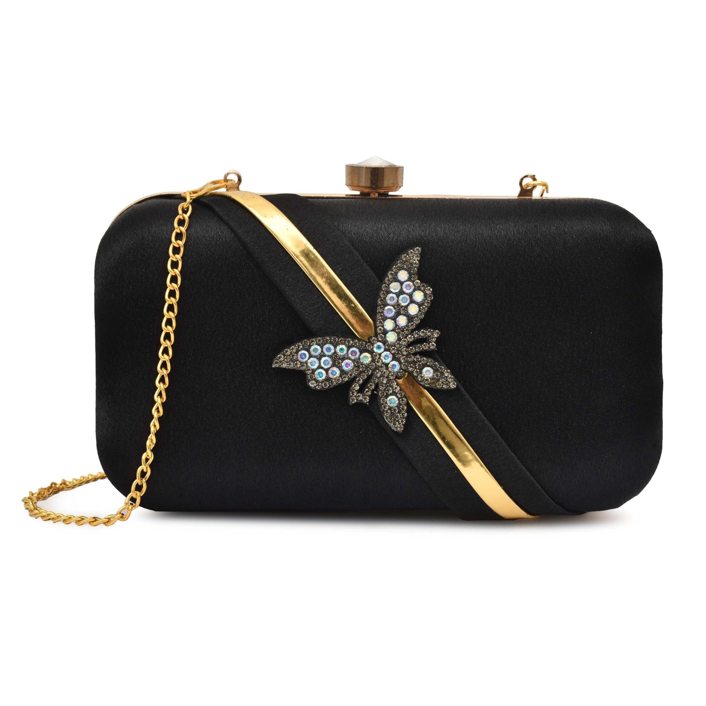 For The Beautiful You Butterfly Women's Clutch (Black)