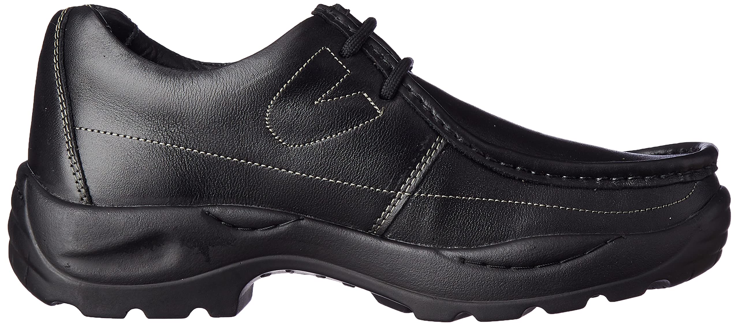 Woodland shoes black on sale leather