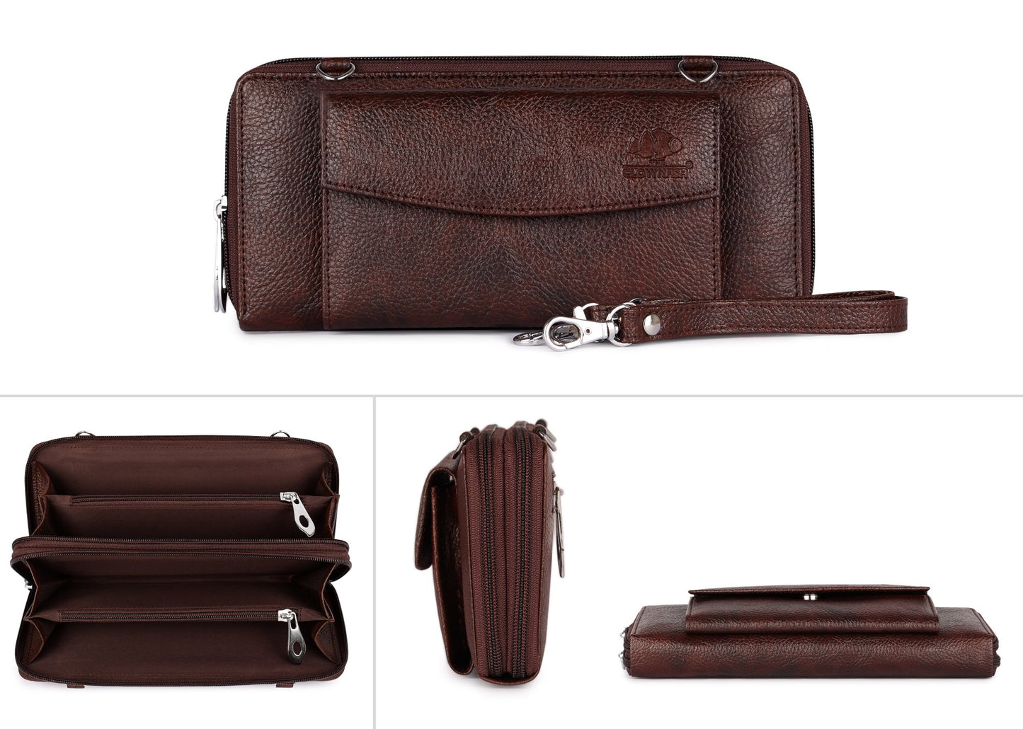 THE CLOWNFISH Dark Brown Women's Wallet