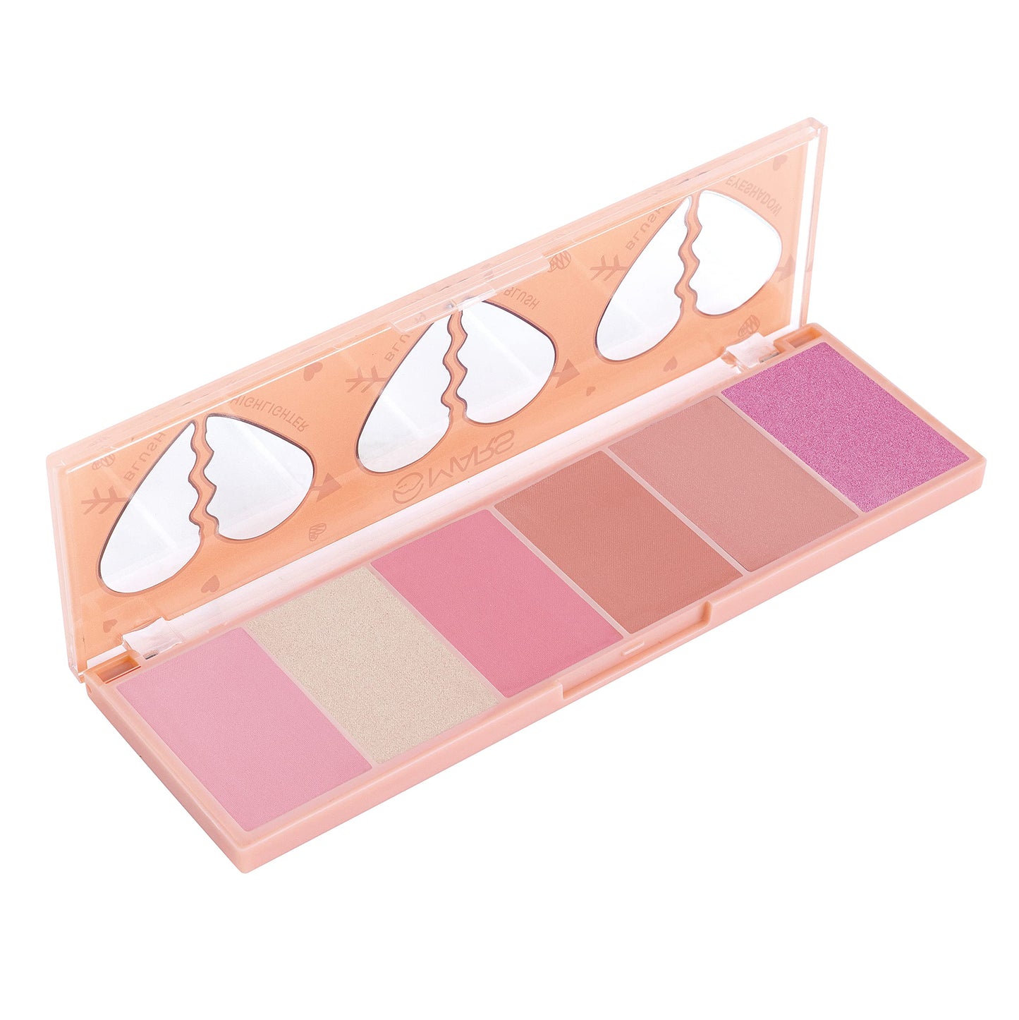 MARS Little 3 in 1 Blusher Palette with Blush, Highlighter and Eyeshadow | Highly Pigmented & Easy to Blend (20g)-Shade-01
