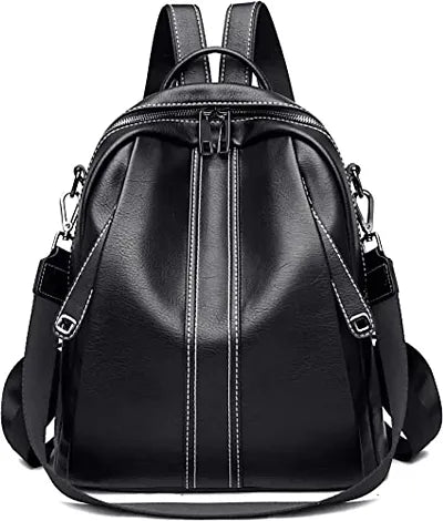 Women High Qulity PU Lather Multipurpose Backpack Handbag Purse, Travel Backpack Shoulder Bag for Ladies and Girls-BP1012