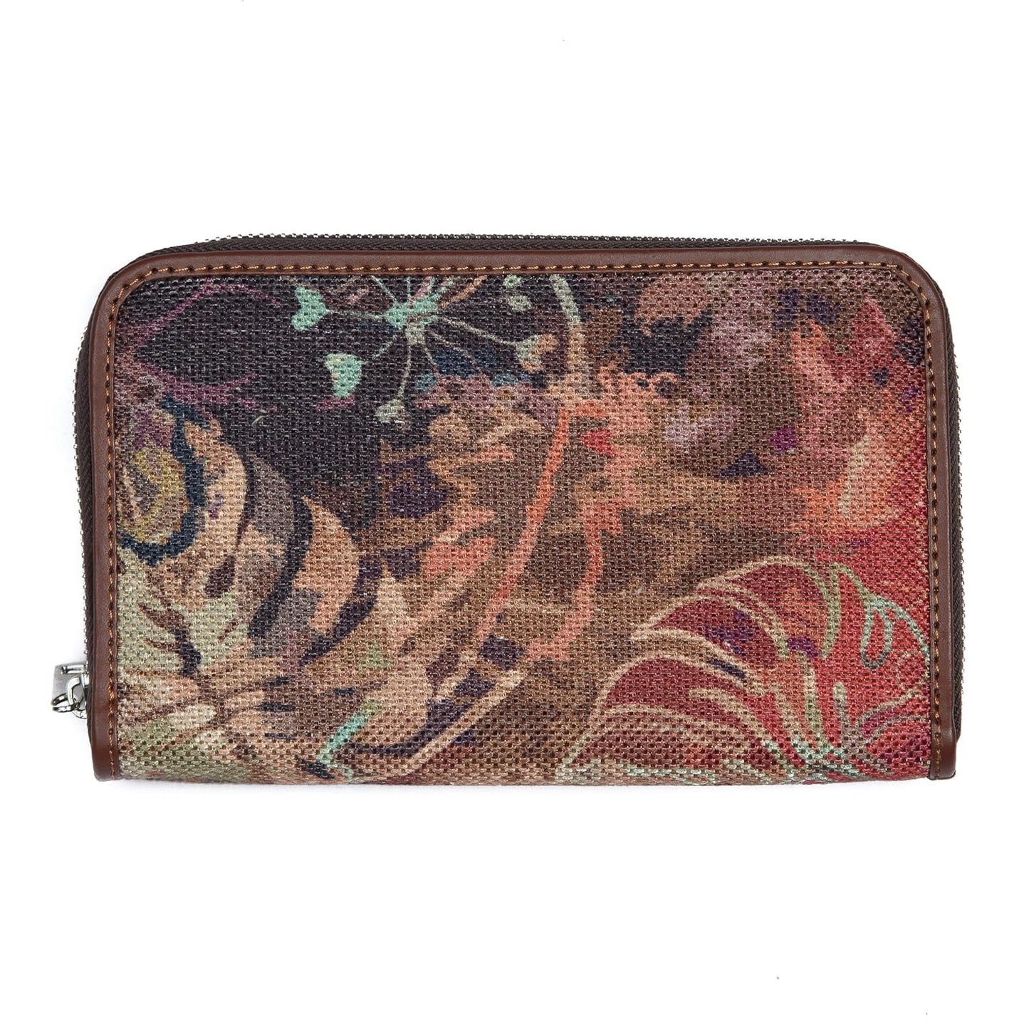 ZOUK Multicolored Vegan Leather & Jute Women's Wallet (WB02-CZWFL030)