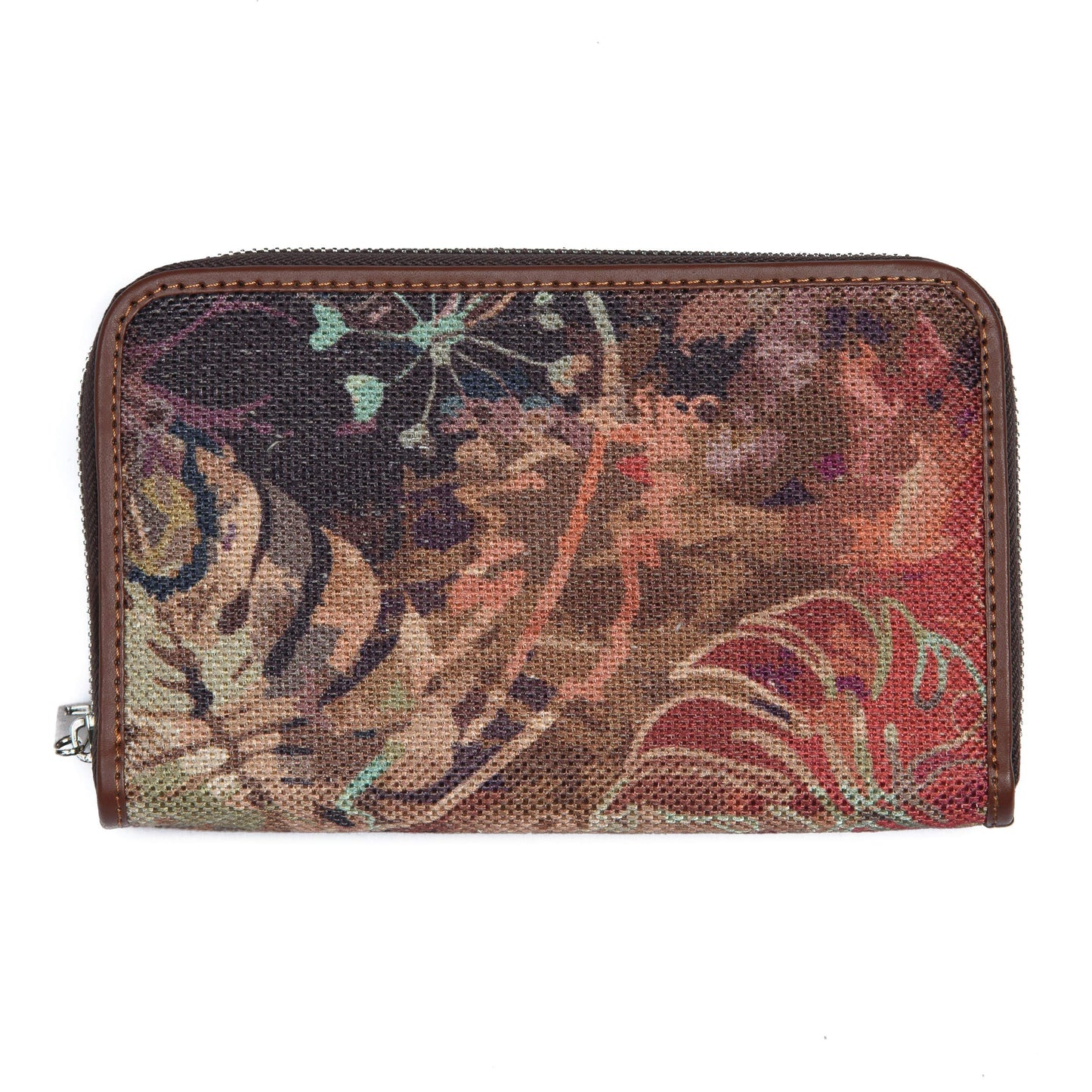 ZOUK Multicolored Vegan Leather & Jute Women's Wallet (WB02-CZWFL030)