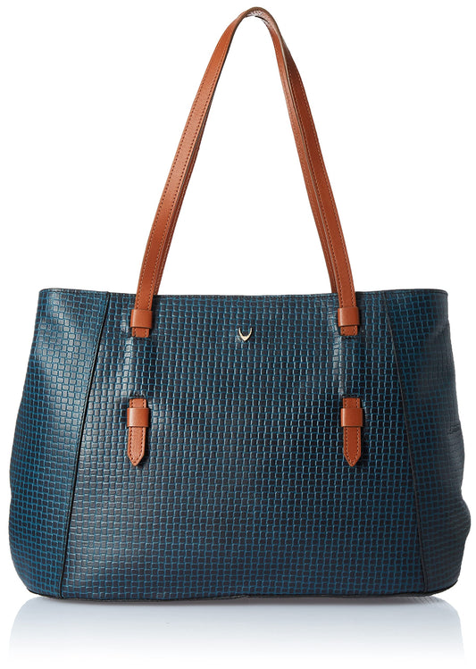 Hidesign Women's Handbag (M Blue Tan)