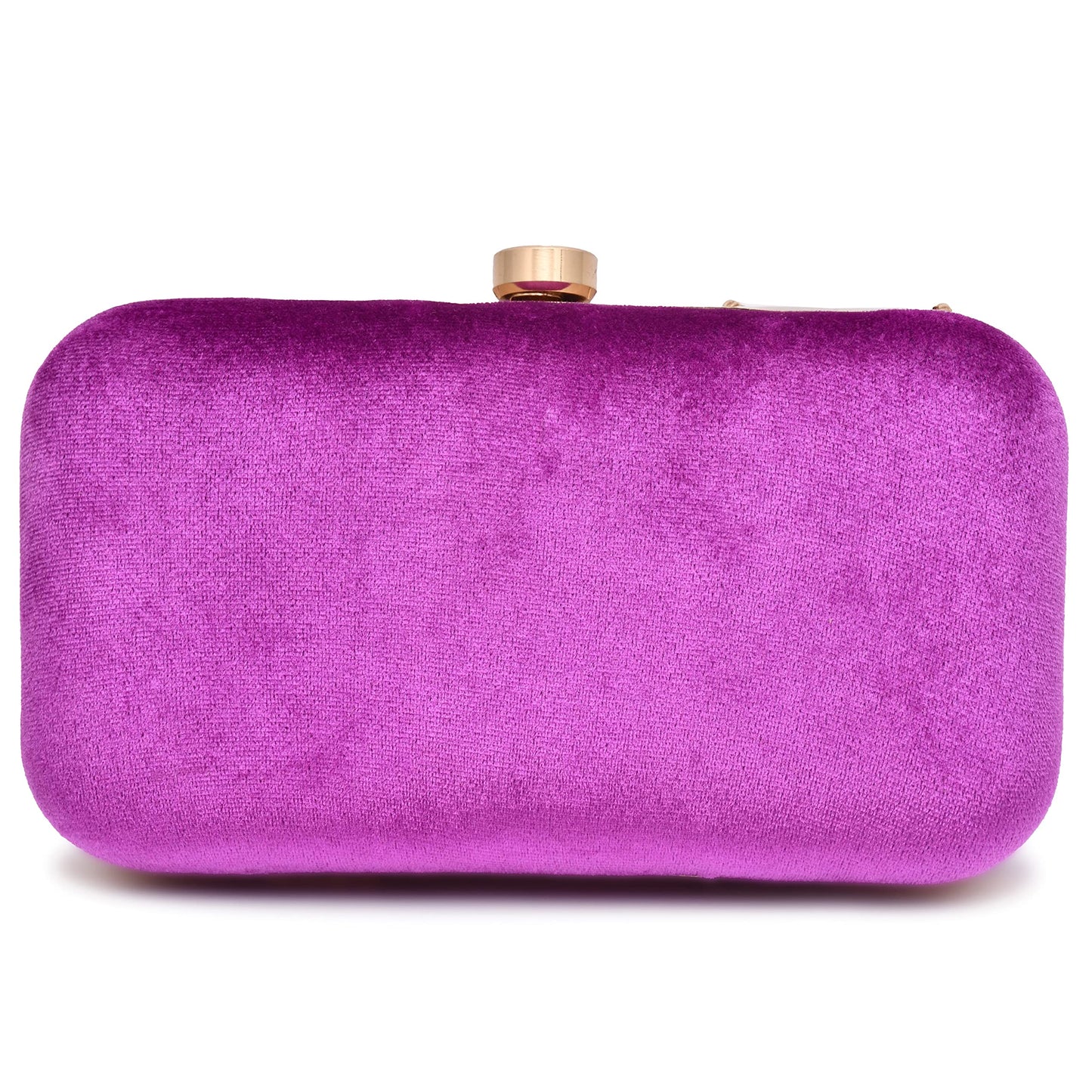 For The Beautiful You Neck Embroidered Women's Clutch (Purple)