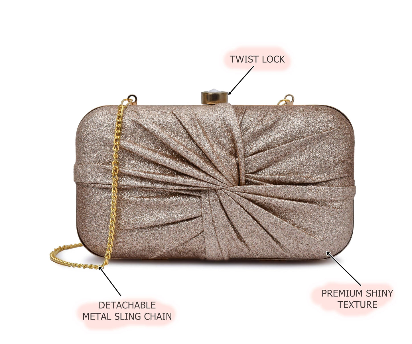 For The Beautiful You Women's Clutch (Gu-Mu) (Peach)