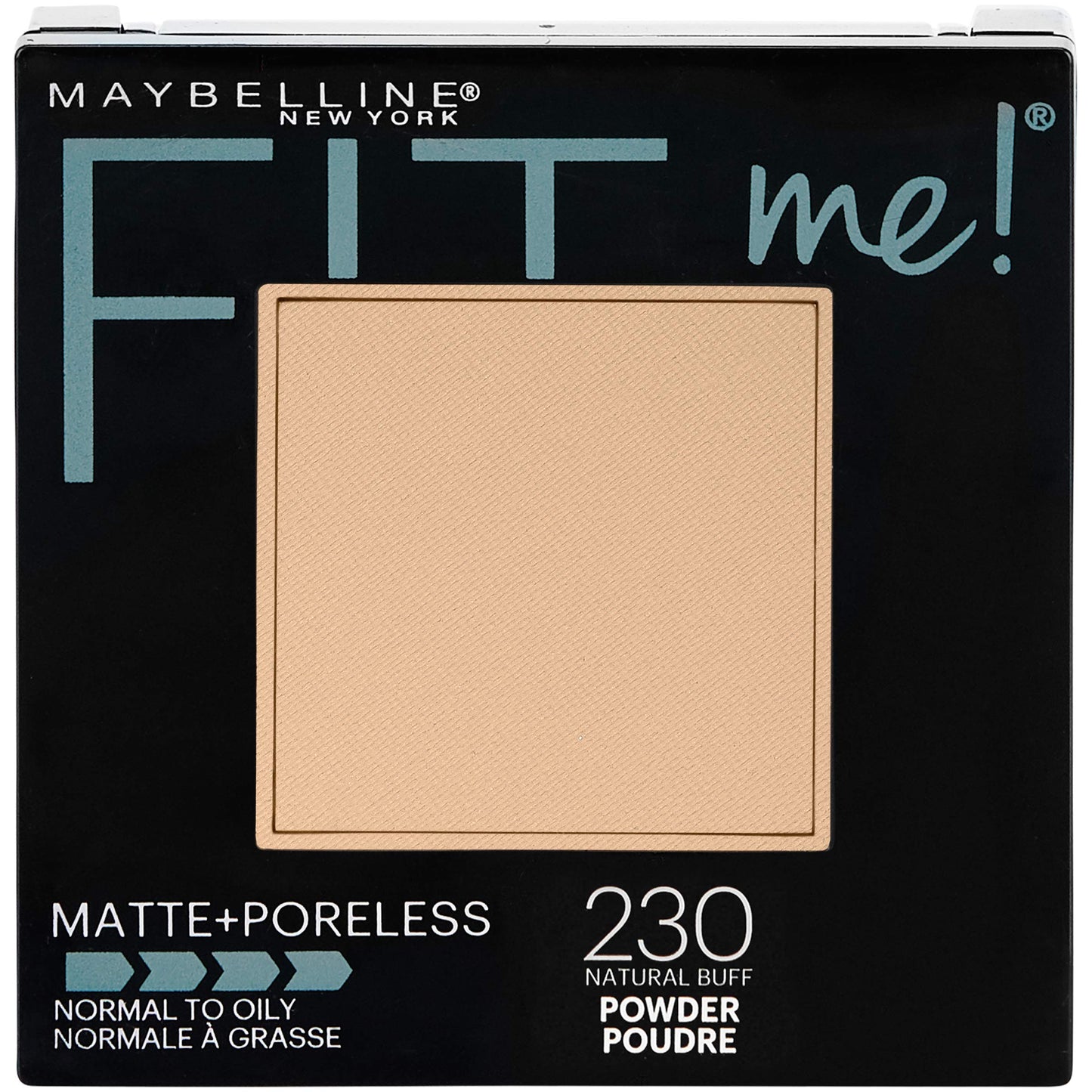 Maybelline New York Fit Me Matte Poreless Powder, 230 Natural Buff, 8.5g and Maybelline New York Colossal Kajal, Black, 0.35g