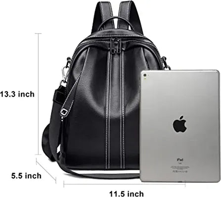 Women High Qulity PU Lather Multipurpose Backpack Handbag Purse, Travel Backpack Shoulder Bag for Ladies and Girls-BP1012