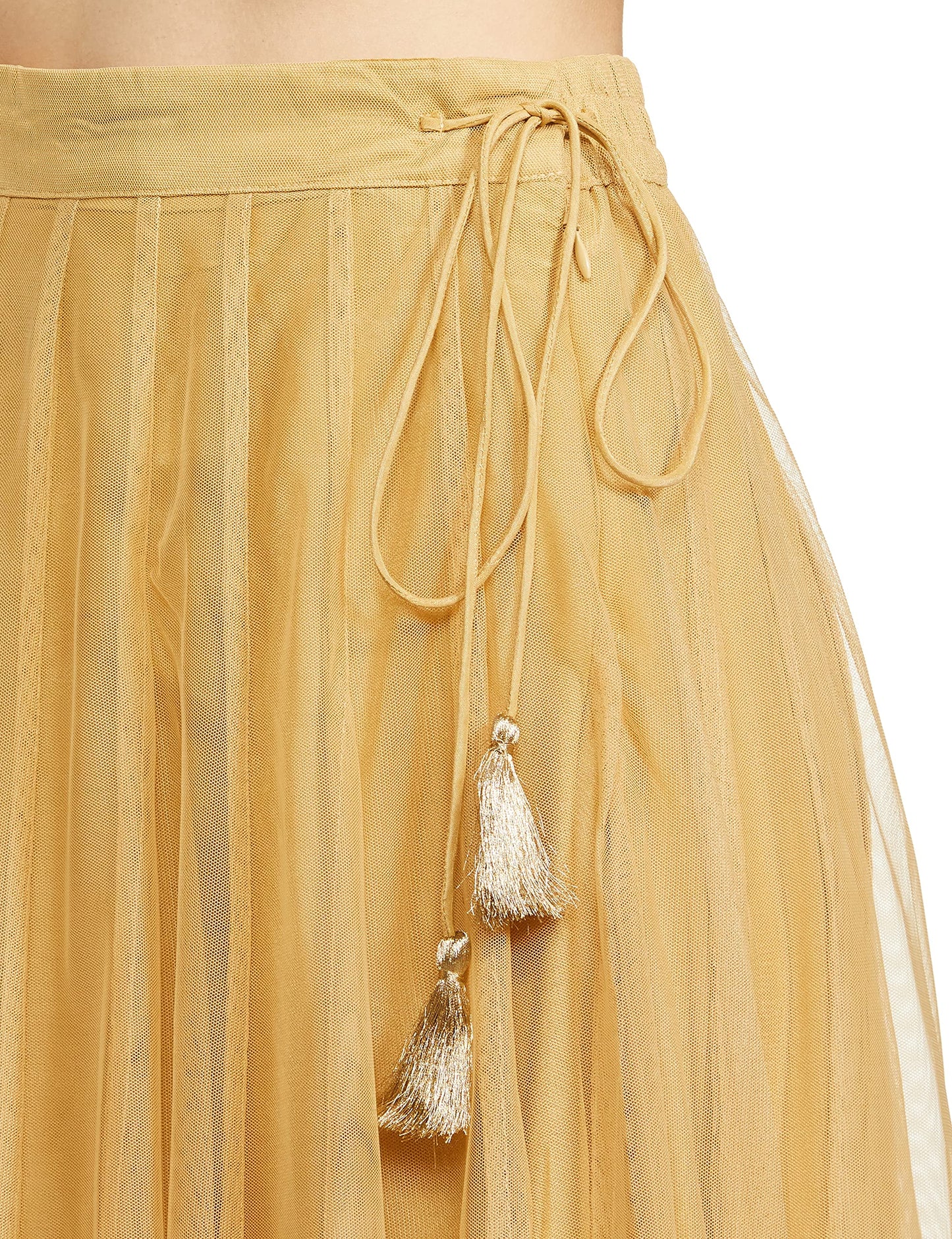 W for Woman Women's Maxi Skirt (Golden)