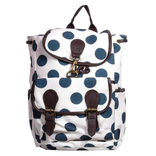 Printed Canvas Backpack For Women