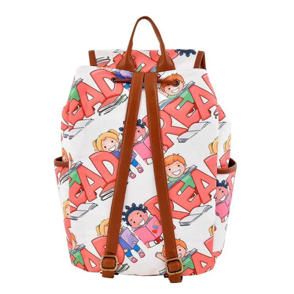 Printed Canvas Backpack For Women