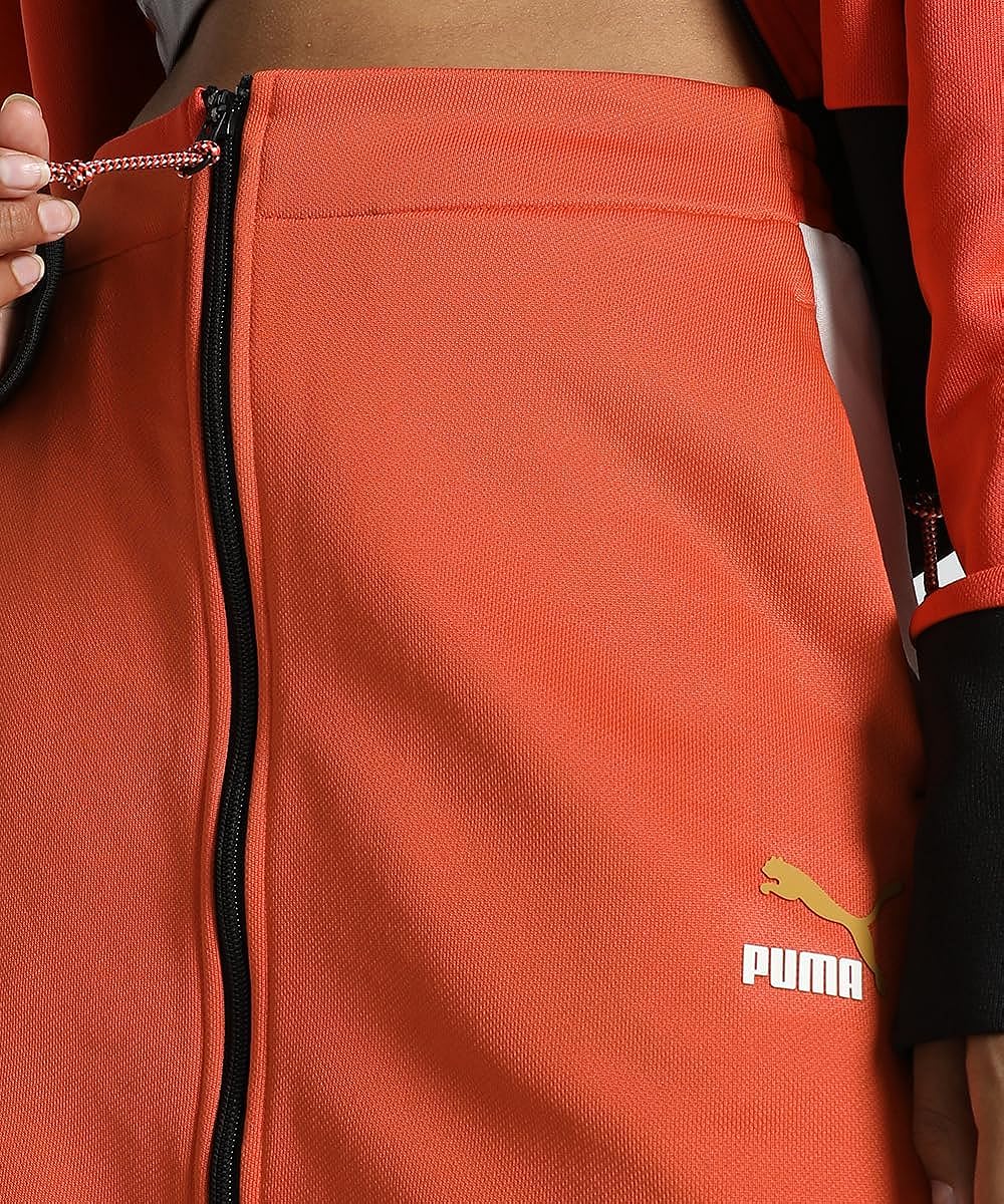 Puma Women's Knee Length Skirt(62147739_Orange_M) SaumyasStore