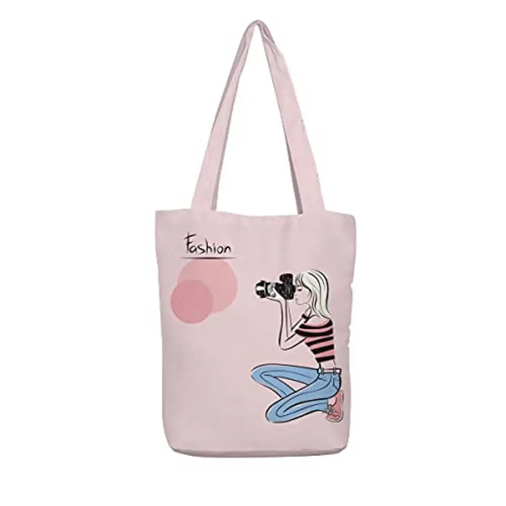 Regular Canvas Handbag | Zipper Tote Bag For Womens and Girls