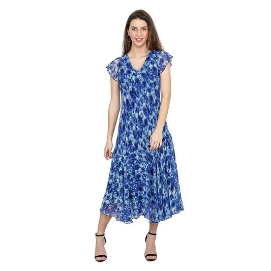 Reliable Poly Blend Printed Dress