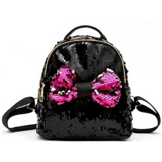 Stylish Fancy Sequence Back Pack For Women