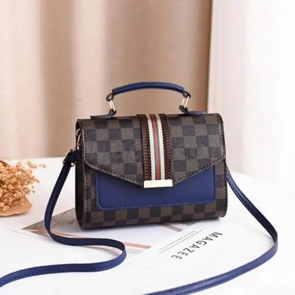 Trendy PU Portable Mini Top Handle Satchel Bag