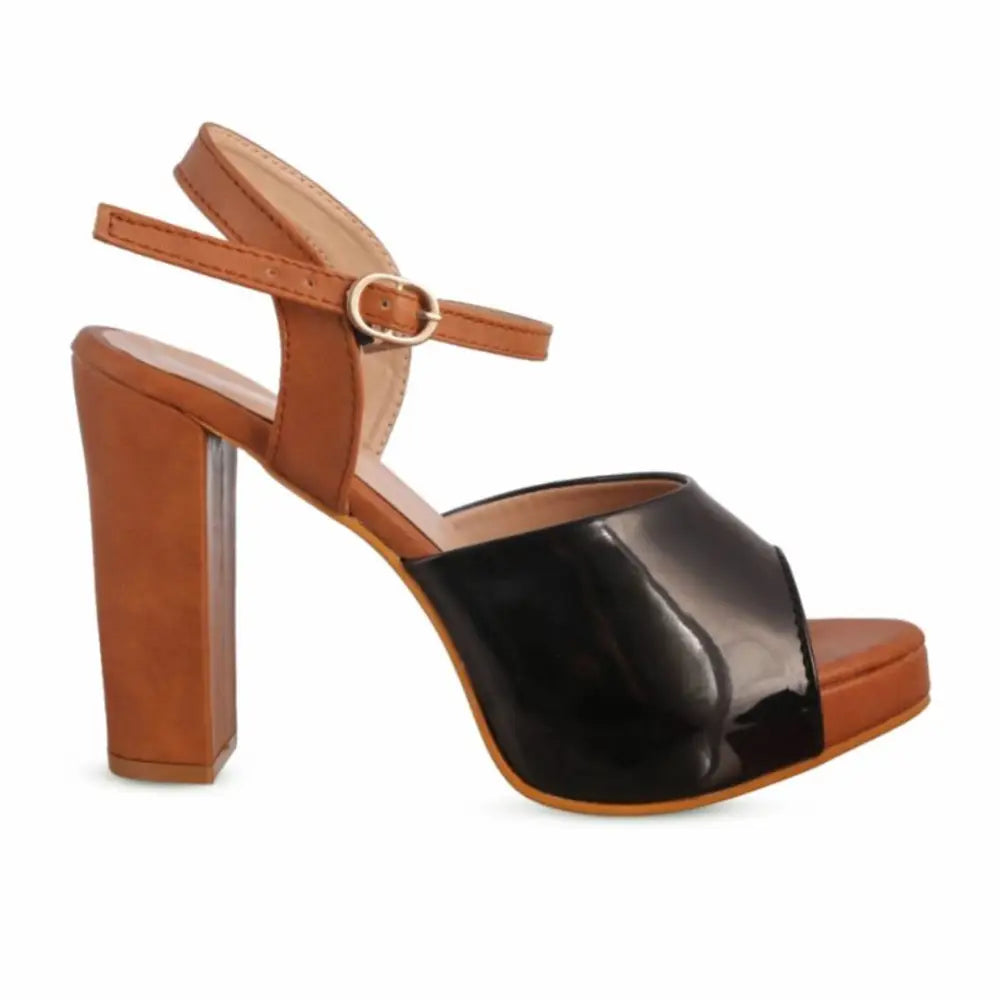 Trendy Stylish Synthetic Leather Heels for Women