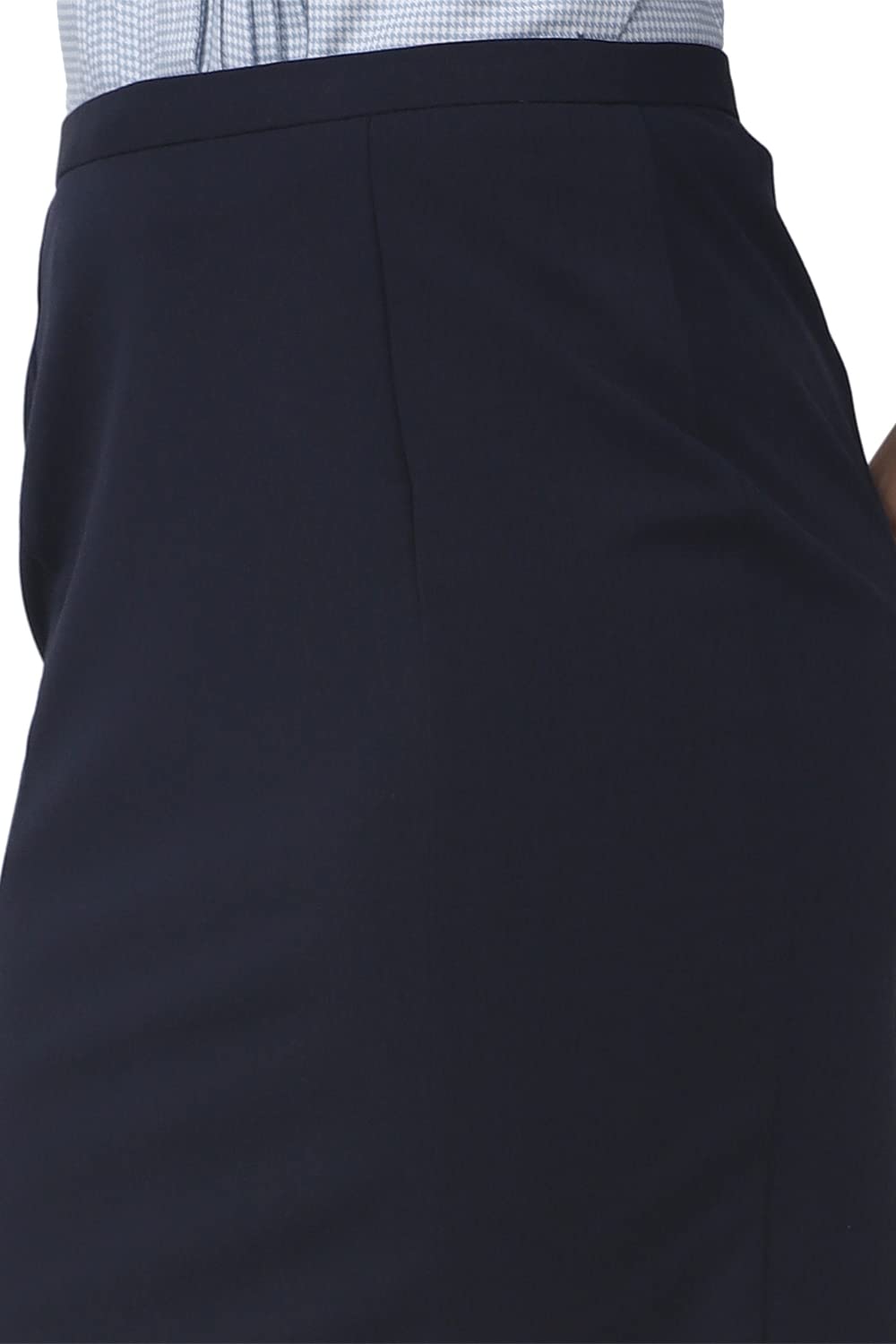 Van Heusen Polyester Blend Western Skirt Navy SaumyasStore