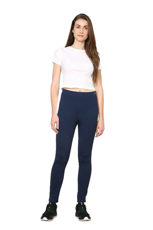 Van Heusen Women's Regular Leggings (ILILE1ATSWW1566306_Navy_S) SaumyasStore