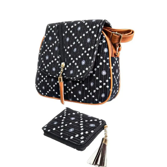 WOMEN SLING BAG AND WALLET  COMBO