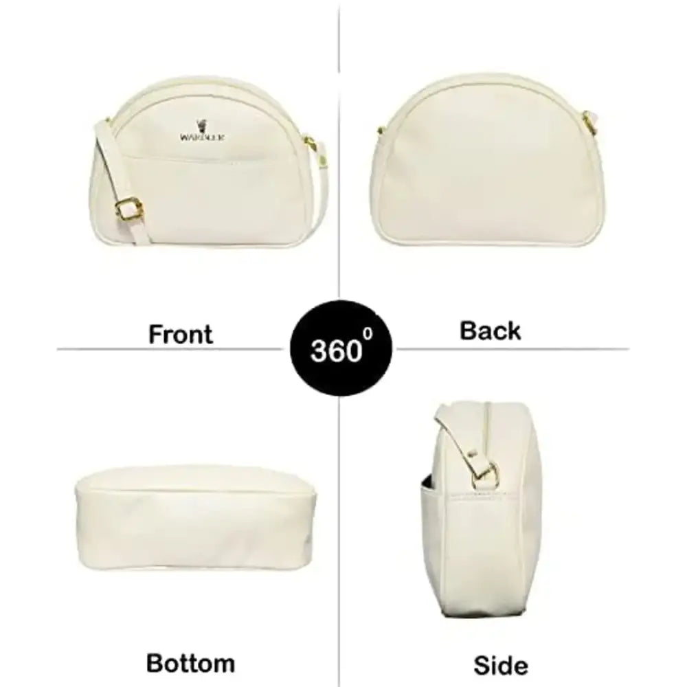 Warbler Sling Bag For Women's And Girl's | Cream