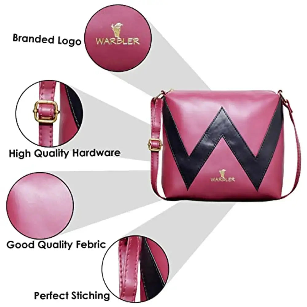 Warbler Sling Bag For Women's And Girl's |  Maroon