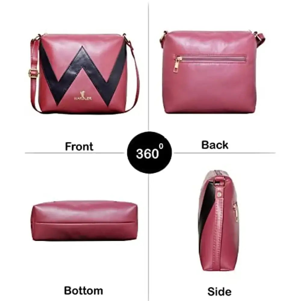 Warbler Sling Bag For Women's And Girl's |  Maroon