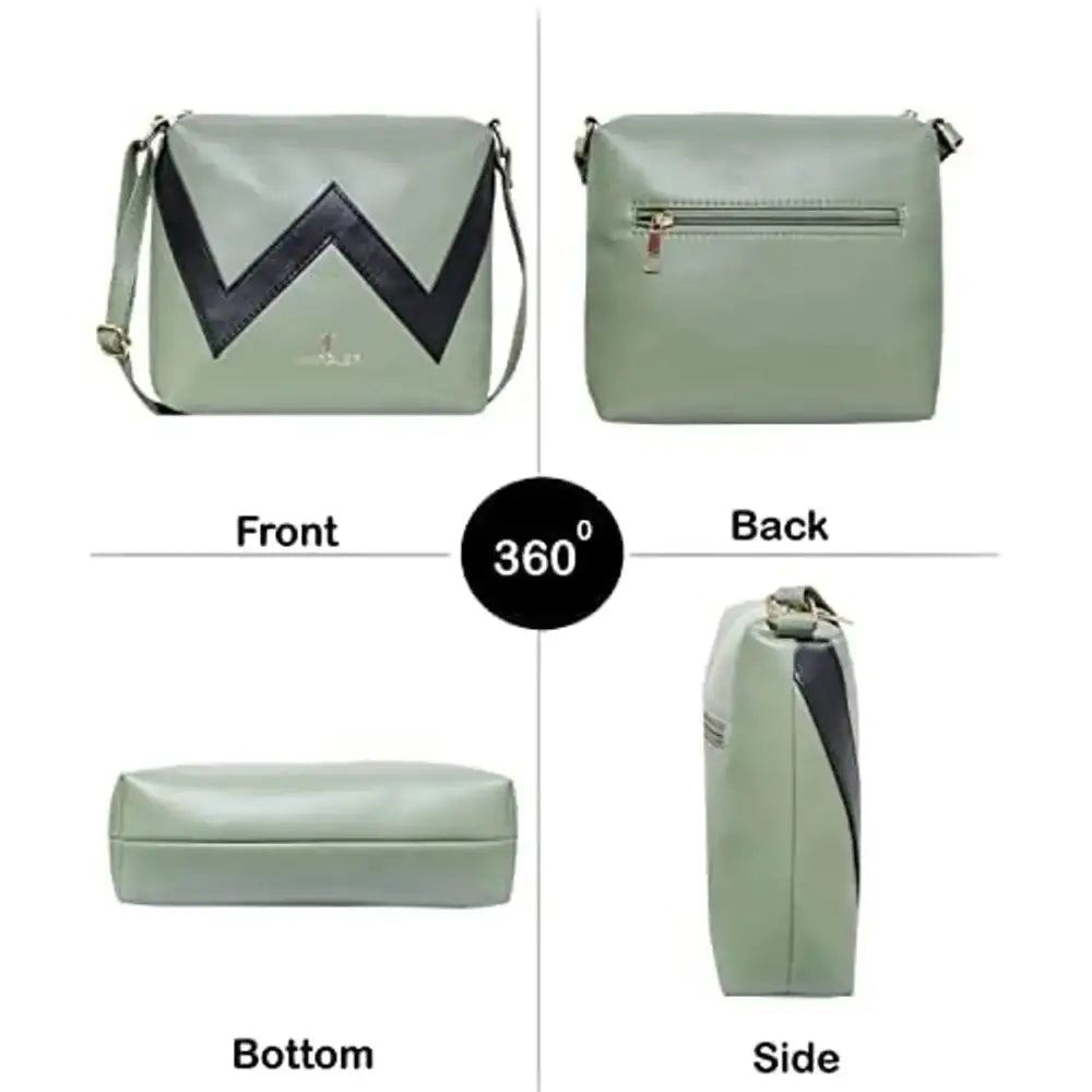 Warbler Sling Bag For Women's And Girl's |  Pista Green