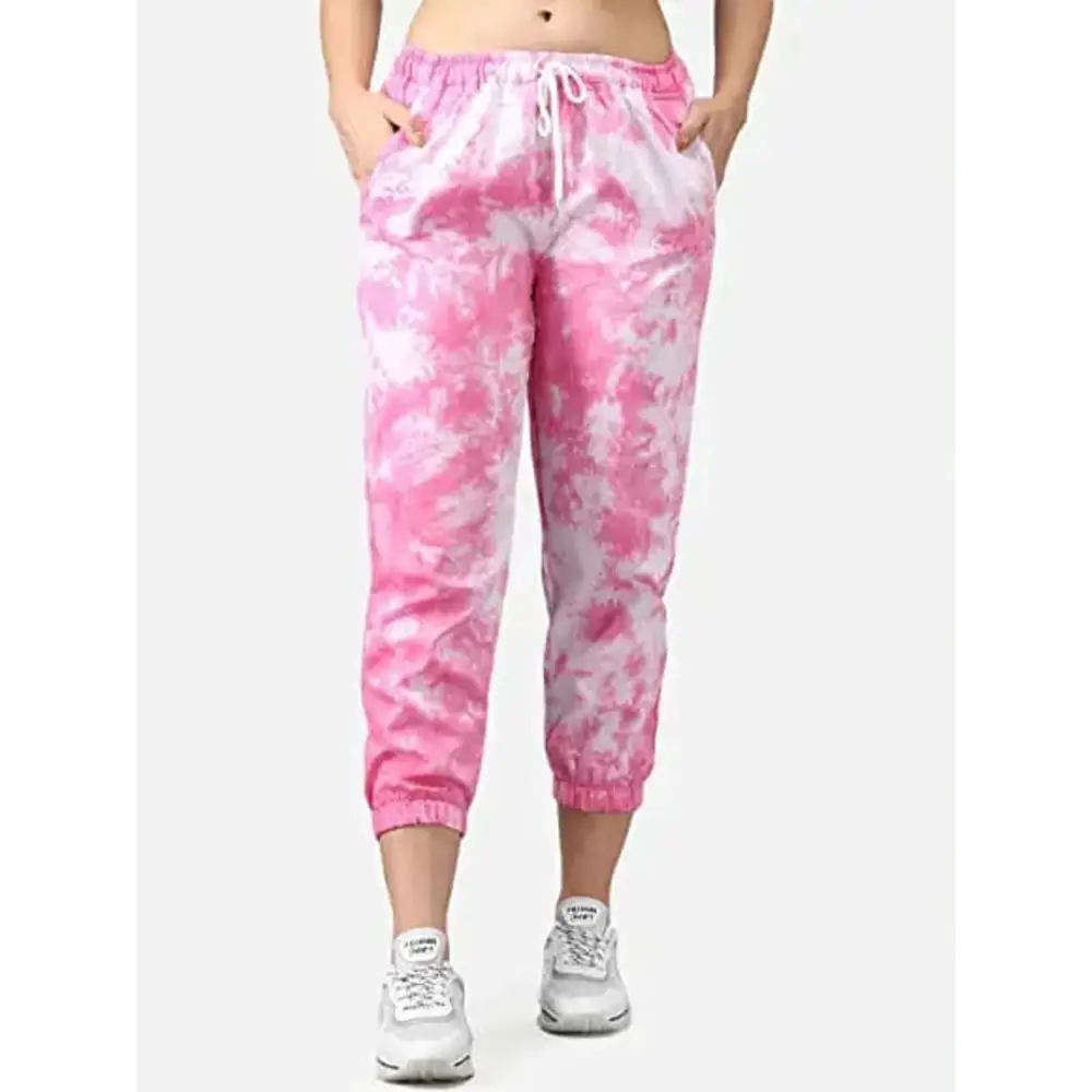 Womens Joggers Tie and Dye Print Relaxed Fit Track Pant