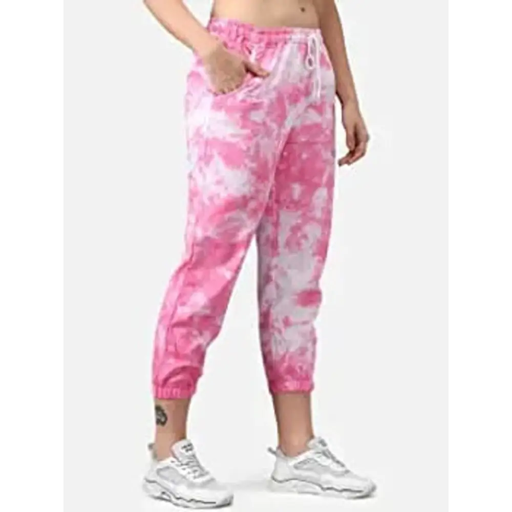 Womens Joggers Tie and Dye Print Relaxed Fit Track Pant