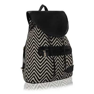 KLEIO Women's Casual Spacious Backpack Hand Bag for College ( Black )
