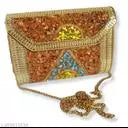 Multicolour clutch bag for women